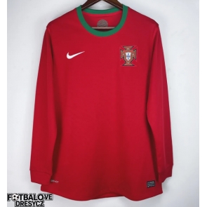 Portugalsko 2012 Retro Domácí Dres Dlouhý Rukáv